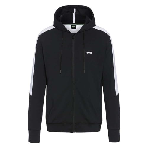 BOSS Herren Sicon Sweatshirt, Black1, S von BOSS