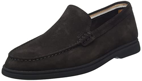 BOSS Herren Sienne_Mocc_sd A Moccasin, Dark Brown201, 41 EU von BOSS