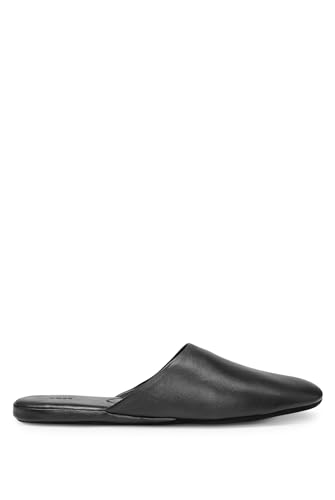 BOSS Herren Smartrav SET Reise-Hausschuhe aus weichem Leder Schwarz001 41 Größe 41 von BOSS