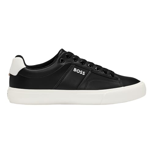 BOSS Herren Sneaker Aiden_Tenn_flpp, Black, 43 EU / 9 UK von BOSS