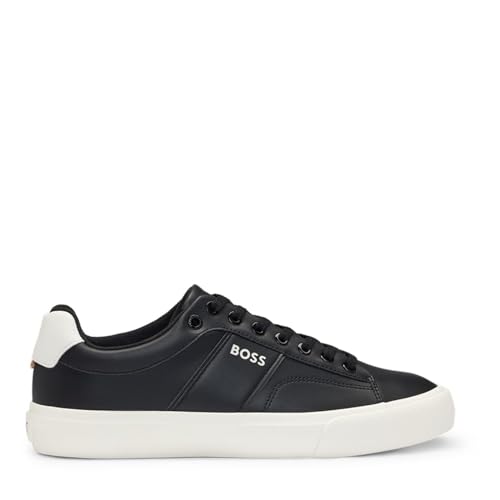 BOSS Herren Sneaker Aiden_Tenn_flpp, Black, 45 EU / 11 UK von BOSS