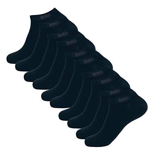 BOSS Herren Sneaker Socken Business Socks AS Uni Colors CC 5 Paar, Farbe:Blau, Größe:43-46, Artikel:-401 charcoal von BOSS