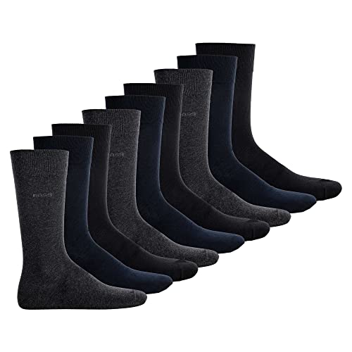 BOSS Herren Sock im Pack - Finest Soft Cotton, Threepack RS Uni CC Mehrfarbig 39-42 9er Pack (3x3P) von BOSS