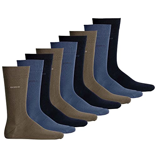 BOSS Herren Socken, Multipack - RS Uni Colors CC, Finest Soft Cotton, Baumwoll-Mix Mehrfarbig 39-42 9er Pack (3x3P) von BOSS