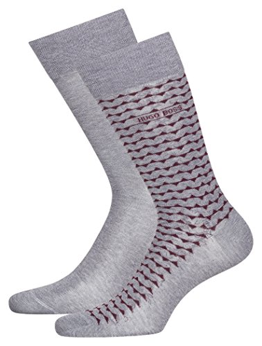 BOSS Herren Socken 2P RS Stripe MC 10210207 01 (43/46, Grau (Medium Grey 031)) von BOSS