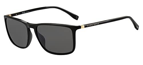 BOSS Unisex 0665/s/it Sunglasses, 2M2/IR Black Gold, One Size von HUGO BOSS