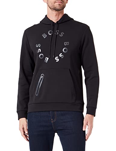 BOSS Herren Soody 2 Sweatshirt, Black1, XS von BOSS
