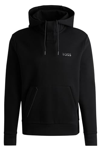 BOSS Herren Soody Mirror Hoodie aus Baumwoll-Mix mit spiegelndem Logo Schwarz XL BOSS Herren Soody Mirror Hoodie aus Baumwoll-Mix mit spiegelndem Logo Schwarz XL von BOSS