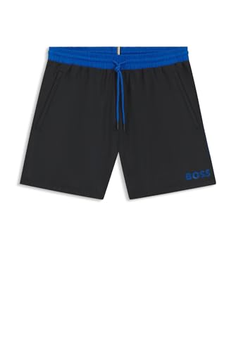 BOSS Herren Starfish A Schnell trocknende Badeshorts mit Kontrast-Details Schwarz001 XXL von BOSS