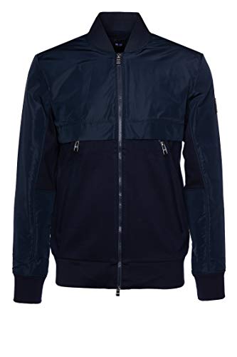 BOSS Herren Sweatjacke Skiles Blau X-Large von BOSS