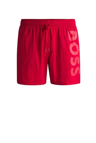 BOSS Herren Swim_Short Octopus, Bright Red620, M von BOSS