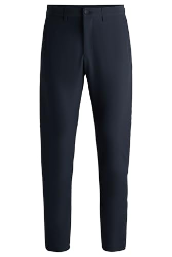 BOSS Herren T Commuter-Reg Regular-Fit Hose aus wasserabweisendem Stretch-Gewebe Dunkelblau402 56 BOSS Herren T Commuter-Reg Regular-Fit Hose aus wasserabweisendem Stretch-Gewebe Dunkelblau402 56 von BOSS