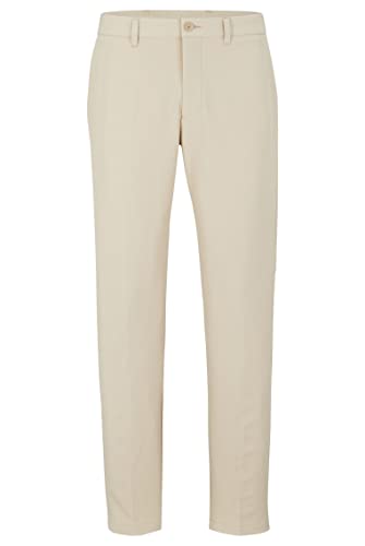 BOSS Herren T Commuter-Slim Slim-Fit Chino aus bügelleichtem Vier-Wege-Stretch Beige 50 von BOSS