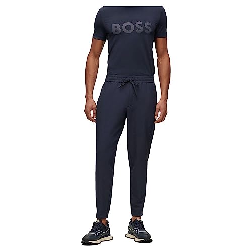 BOSS Herren T Flex Tapered-Fit Chino aus bügelleichtem Vier-Wege-Stretch Dunkelblau402 98 von BOSS