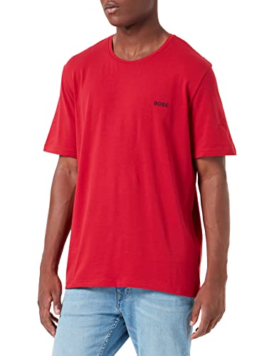 BOSS Herren T-Shirt Crew Neck Shirts Kurzarm Mix&Match T-Shirt R, Farbe:Rot, Größe:M, Artikel:-620 Bright red von BOSS