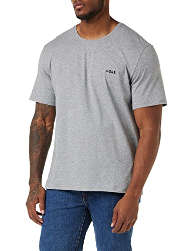 BOSS Herren T-Shirt Mix & Match mit Logo, Medium Grey, M von BOSS