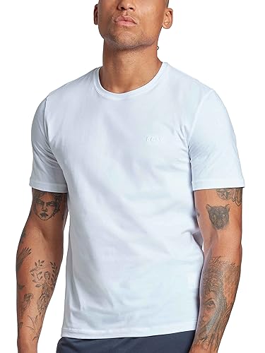 BOSS Herren T-Shirt Mix & Match mit Logo, White, L von BOSS