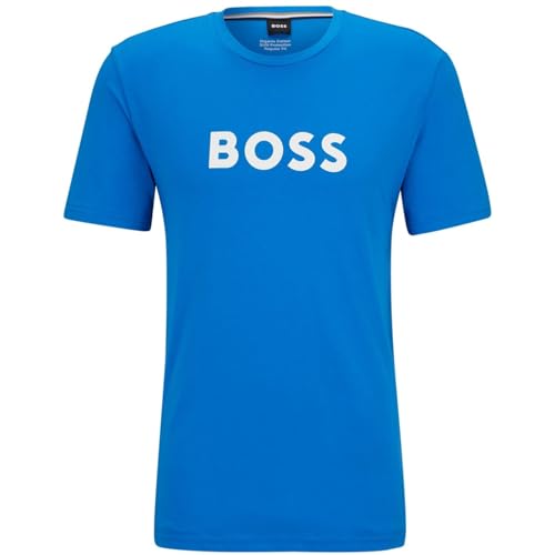 BOSS Herren T-Shirt RN, Blau, L von BOSS