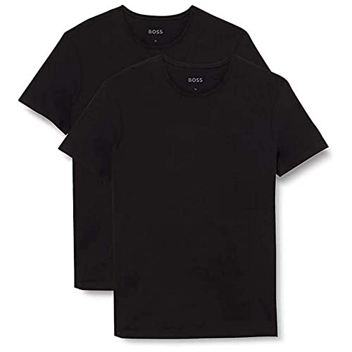 BOSS Herren T-Shirt Rn 2p Co T-Shirt, New Black, S von BOSS