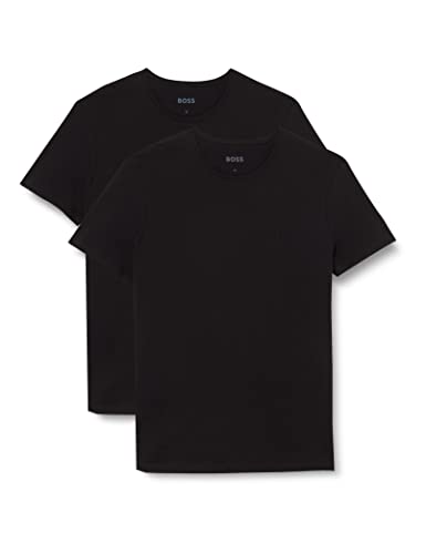 BOSS Herren T-Shirt Rn 2p Co T-Shirt, New Black, S von BOSS