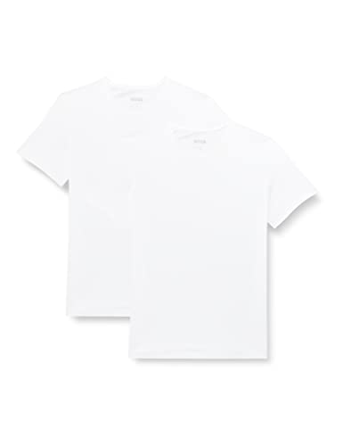 BOSS Herren T-Shirt Rn 2p Co T-Shirt, New White100, XXL von BOSS