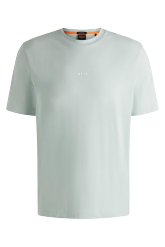 BOSS Herren TChup Relaxed-Fit T-Shirt aus Stretch-Baumwolle mit Logo-Print Hellblau XXXL BOSS Herren TChup Relaxed-Fit T-Shirt aus Stretch-Baumwolle mit Logo-Print Hellblau XXXL von BOSS