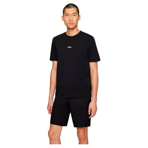 BOSS Herren Tchup 10216254 01 T Shirt, Black1, S EU von BOSS