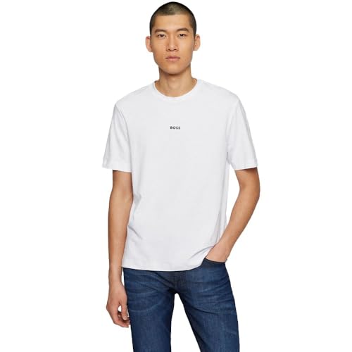 BOSS Herren Tchup T Shirt, White100, XXL EU von BOSS