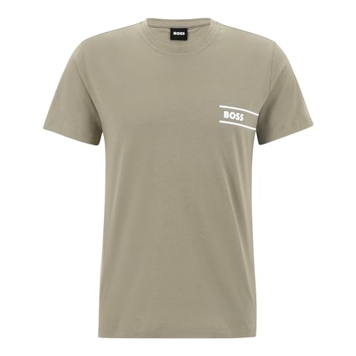 BOSS Herren TShirtRN 24 Underwear_T_Shirt, Dark Beige255, M von BOSS