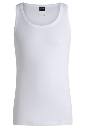 BOSS Herren Original Tank Top, New - White100, M EU von BOSS