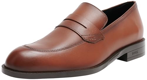 BOSS Herren Tayil bu Loafer, Medium Brown210, 43 EU von BOSS