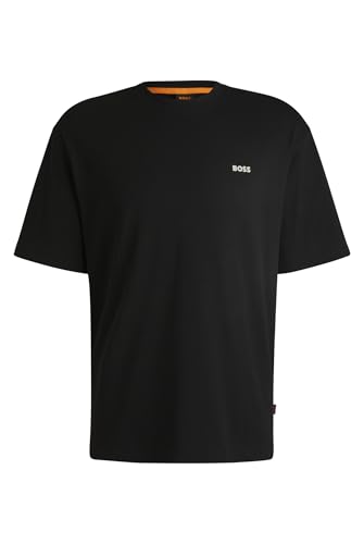 BOSS Herren Te surfaceshort Relaxed-Fit T-Shirt aus Baumwolle mit saisonalem Print auf der Rückseite Schwarz001 XXL BOSS Herren Te surfaceshort Relaxed-Fit T-Shirt aus Baumwolle mit saisonalem Print auf der Rückseite Schwarz001 XXL von BOSS