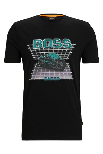 BOSS Herren TeEnter, Black1, L EU von HUGO BOSS