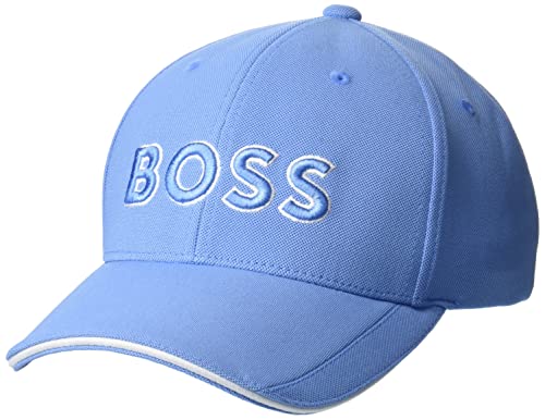 BOSS Herren Technical Pique Logo Cap Baseballkappe, Provence Blue, Einheitsgröße BOSS Herren Technical Pique Logo Cap Baseballkappe, Provence Blue, Einheitsgröße von BOSS