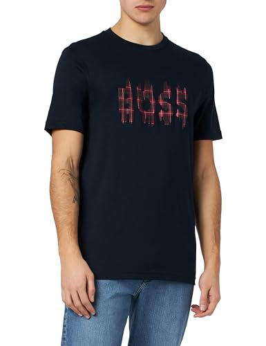 BOSS Herren Teeheavyboss, Dark Blue404, L EU von BOSS