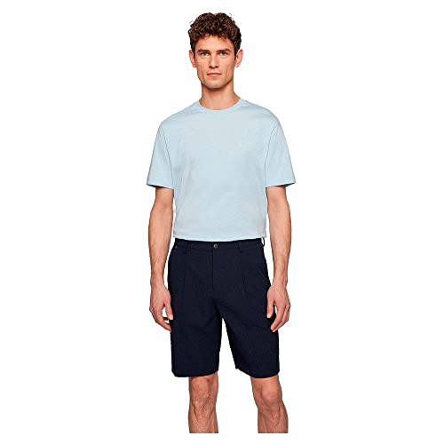 BOSS Herren Thompson 01 T-Shirt aus Baumwoll-Jersey mit Logo-Detail Hellblau XXL von BOSS