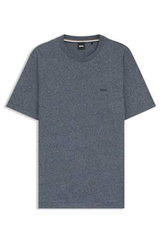 BOSS Herren Thompson 01 T-Shirt aus Baumwoll-Jersey mit Logo-Detail Hellgrau M von BOSS