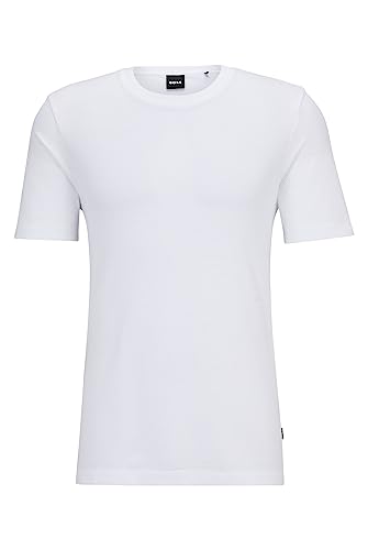 BOSS Herren T-Shirt Tiburt Weiß Large von BOSS