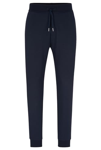 BOSS Herren Tracksuit Pants Jogginghose aus Baumwoll-Mix mit Logo und Streifen Dunkelblau XXL von BOSS