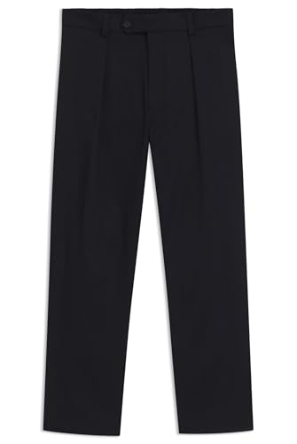 BOSS Herren Trousers-252 DB Beckham x Hose aus Stretch-Baumwolle Dunkelblau 50 von BOSS