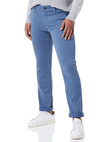 BOSS Herren Trousers TROUSERS FLAT, Bright Blue, 36W / 32L EU von BOSS