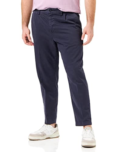 BOSS Herren Trousers TROUSERS FLAT, Dark Blue, 29W / 32L EU von BOSS