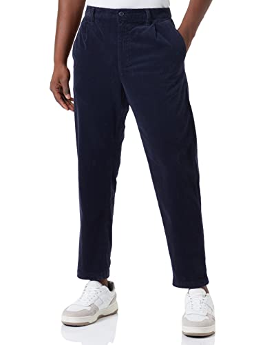 BOSS Herren Trousers TROUSERS FLAT, Dark Blue, 34W / 32L EU von BOSS