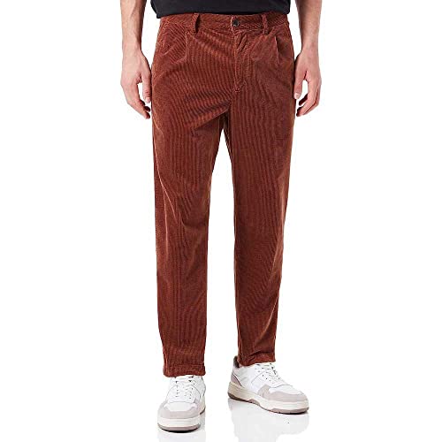 BOSS Herren Trousers TROUSERS FLAT, Open Brown, 33W / 32L EU von BOSS