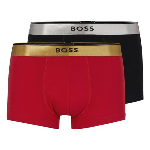 BOSS Herren Trunk, 2er Pack G, Open Red 640, S von BOSS