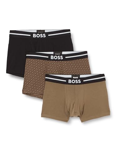 BOSS Herren Trunk, 3er Pack Bold Design, Assorted 960, M von BOSS