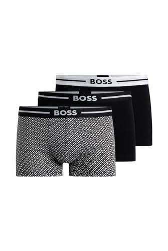 BOSS Herren Trunk, 3er Pack Bold Design, Assorted 962, XXL von BOSS