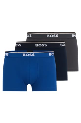 BOSS Herren Trunk 3p Co/EL Boxershorts, Open Miscellaneous 992, XL EU von BOSS