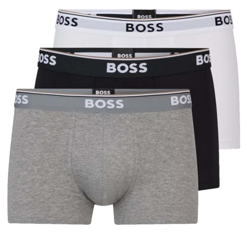 BOSS Herren Trunk 3p Co/EL Boxershorts, Assorted 999, L EU von HUGO BOSS