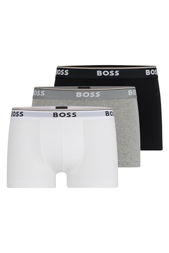 HUGO BOSS Herren Trunk 3p Co/EL Boxershorts, Assorted 999, S von BOSS